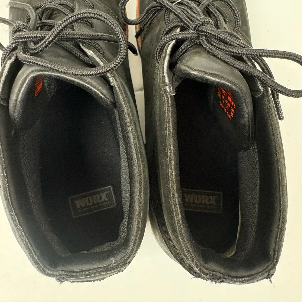 Worx By Red Wing #5407 Mens Black Leather Steel Toe Chukka Boots Size 10W2